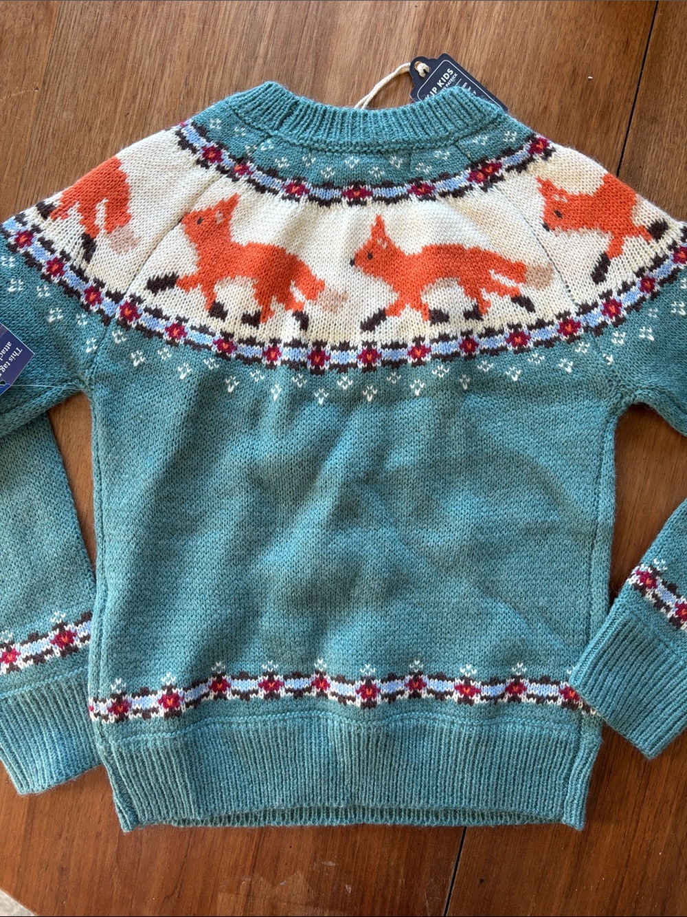 NWT KJP 5t fox fair isle intarsia sweater - Picture 6 of 7